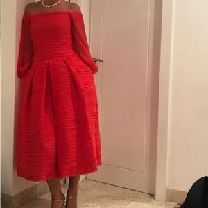 New Marchesa Notte red dress,size 2